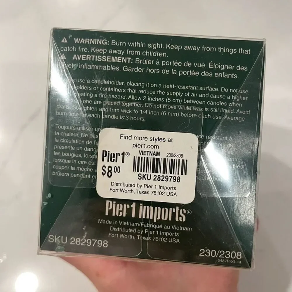 Pier 1 Imports Christmas Holiday Tea lights candles forest